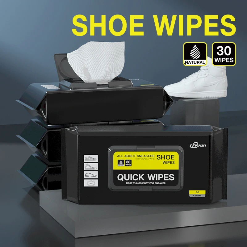Disposable Thick Nonwoven Cleaning Sneaker and Care Dissolving Wipes Sport Shoes Wet Wipes
