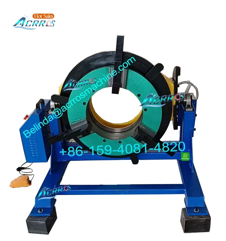 Automatic 600kg Welding Positioner 500mm Tube 240mm Industrial Turntable 240mm Center Hole Featuring Bearin Core Chuck Clamping