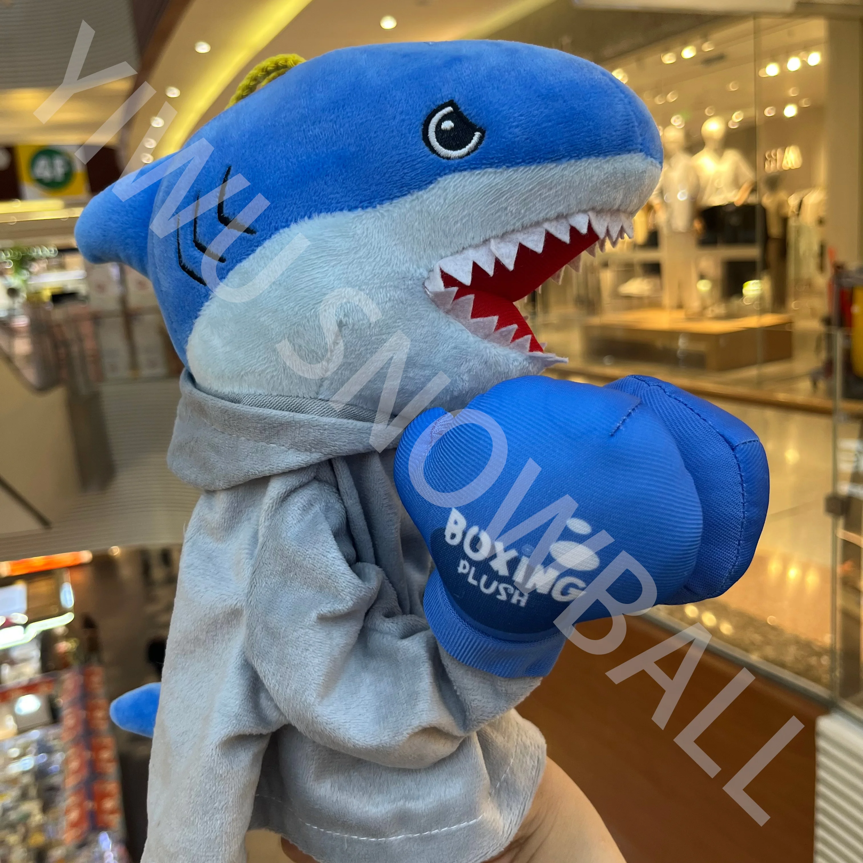 New Indoor SportToys Interaction Boxing Plush Shark Cute Cartoon Soft Stuffed Animal Punching PK Boxing Shark Children Toy
