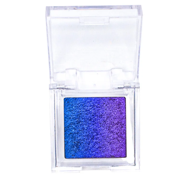 Dating Happy Hour Private Label Range Color Multi Chrome Chameleon Iridescent Eyeshadow Blue Custom Brand Romantic Eye Shadow