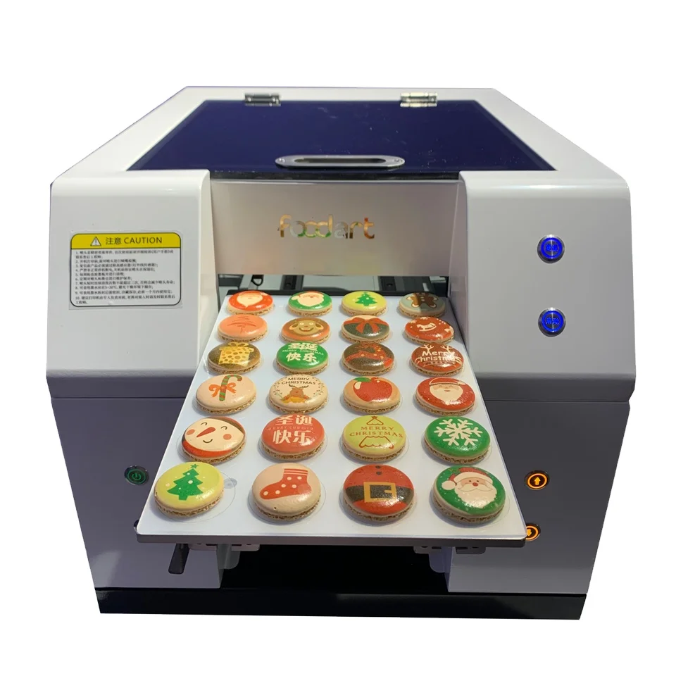 A4 size upgraded 3d food  printing machine  cookies DIY decoration macaron cake chocolate food printer