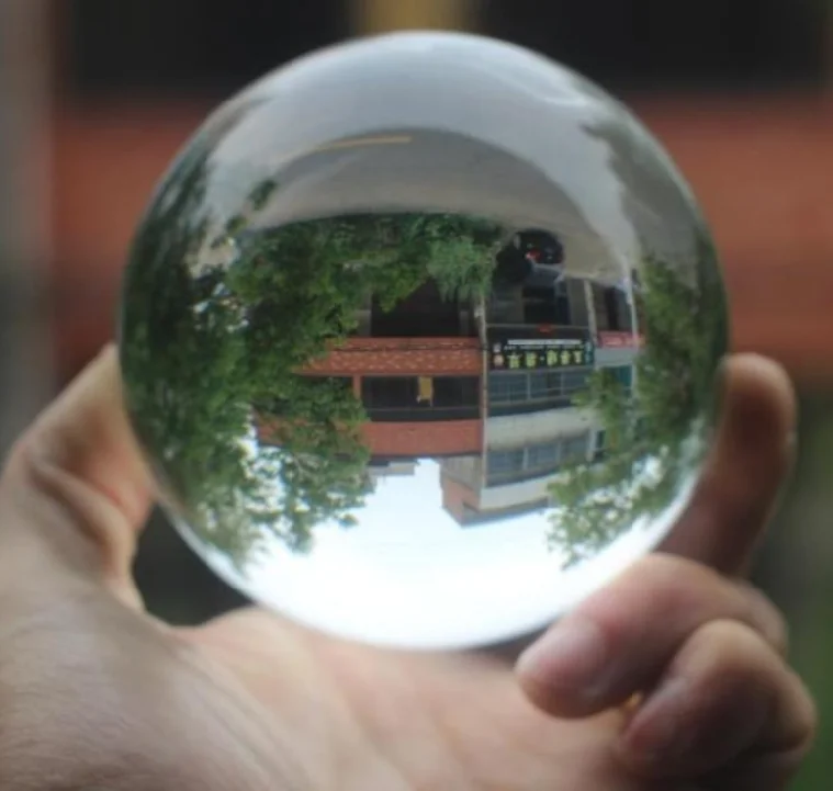 Crystal Ultra Clear Acrylic Ball Manipulation Contact Juggling Magic Tricks  juggling club ball