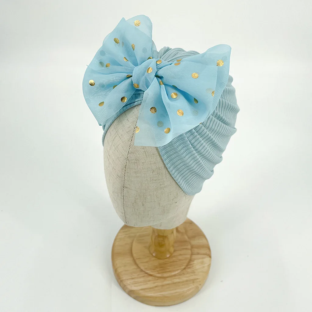 Ins/Лидер продаж От 0 до 3 лет украшение для детей повязка на голову малышей накидка шляпа с большим бантом штаны эластичной резинкой сплошной цвет детские