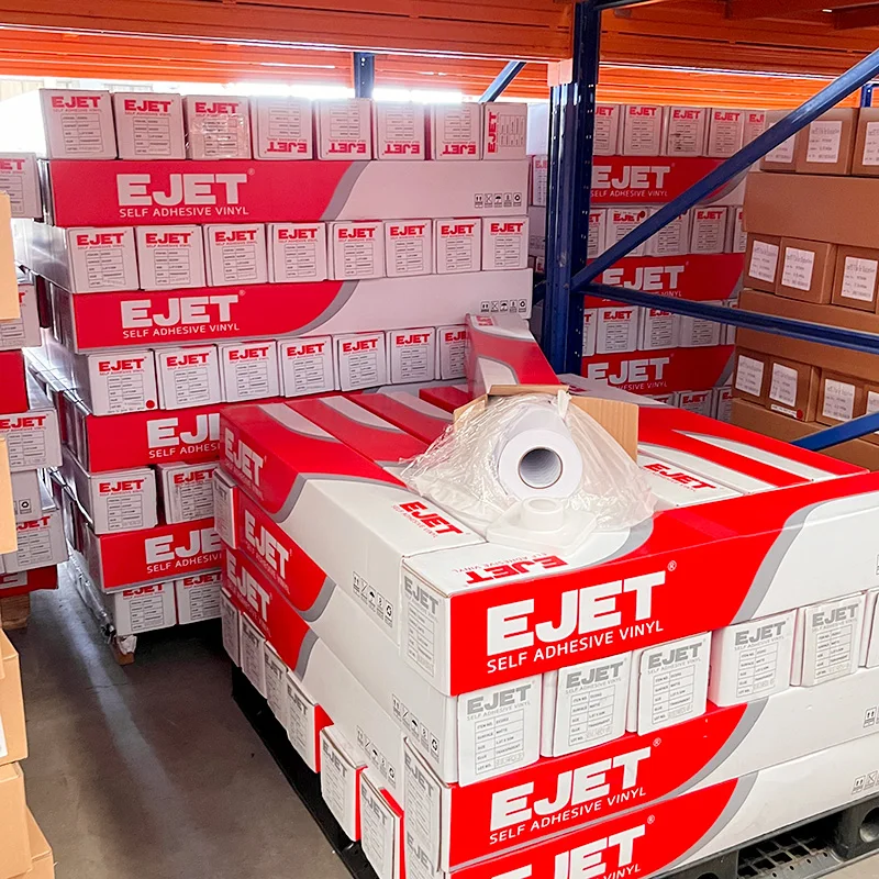 EJET материал плаката самоклеящаяся матовая струйная печать PP синтетическая наклейка бумага для рулона водонепроницаемая для красителей