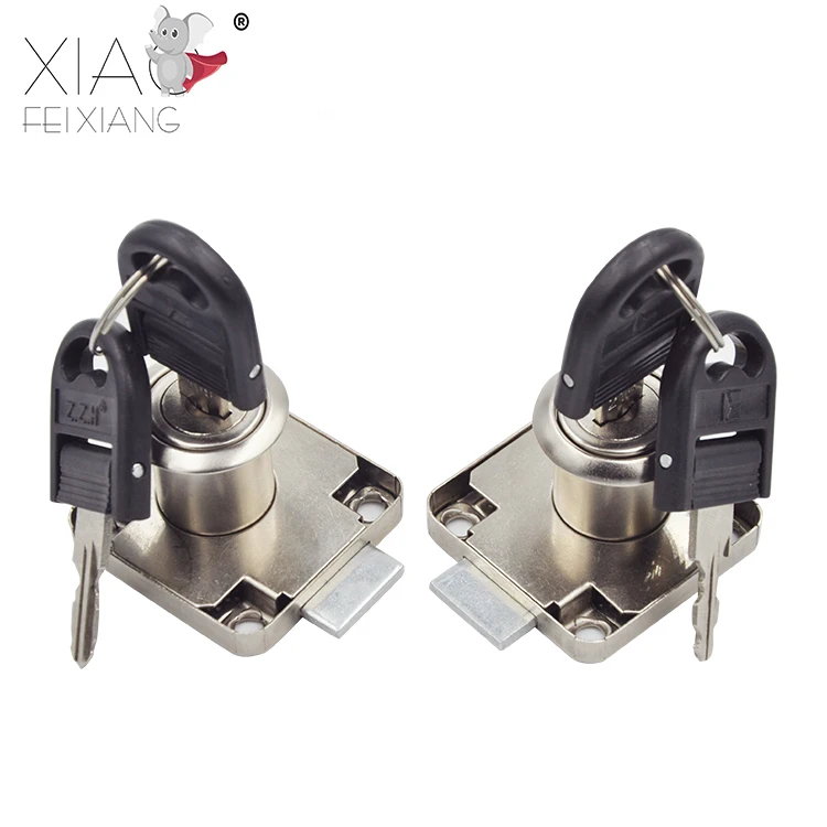 138-22 Furniture Office Desk Drawer Lock Cold Rolled Steel 180 Degree Clockwise Wardrobe Cabinet Drawer Lock