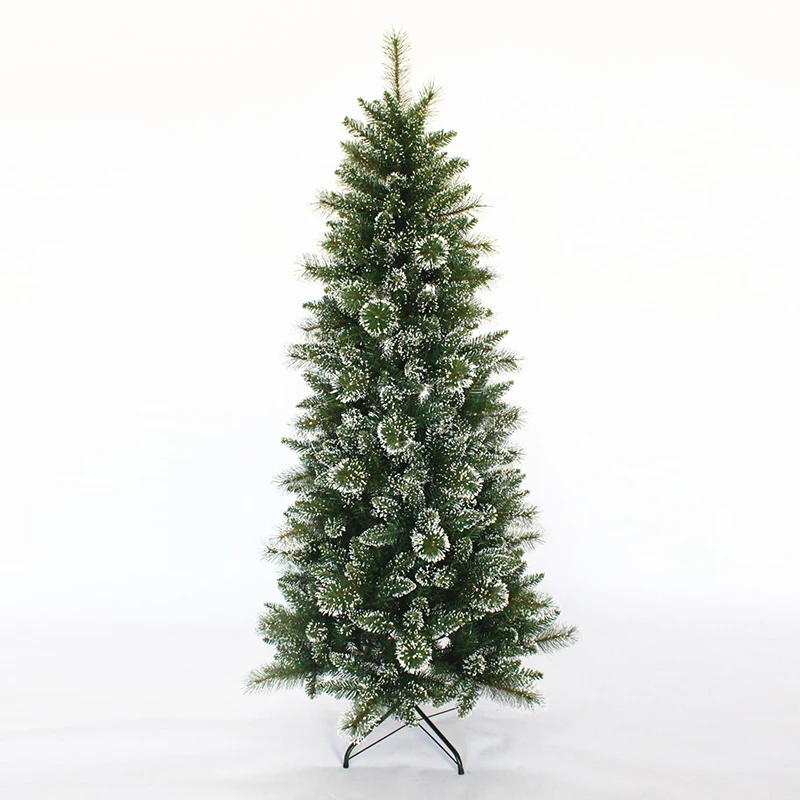 Artificial Luxury Christmas Tree On Sale Flocking Snow White Christmas Trees with lights For Festival Christmas Decoration