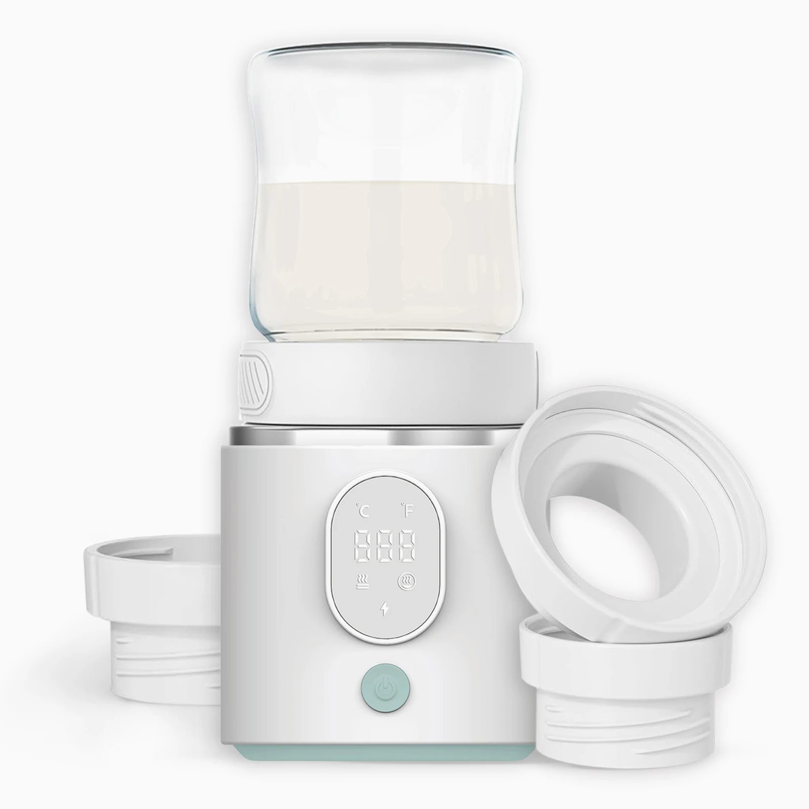 Factory Hot Sale Portable Travel Bottle Warmer Fast milk heater for Breastmilk or Formula N7 Wireless Baby Bottle Warmer