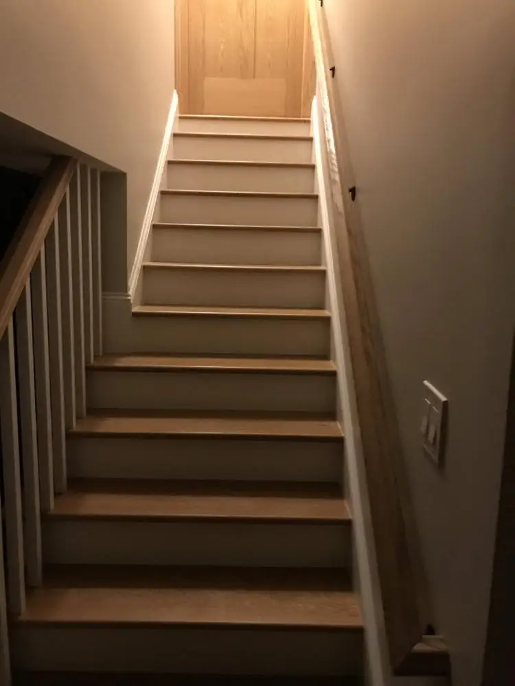 Wood Luminous Led Light Handrail For Stairs