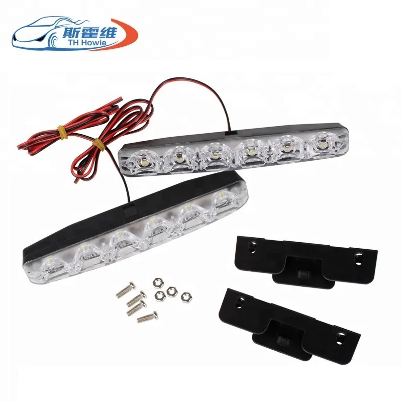 Universal Auto Fog Light 5050 Chip 6 SMD DRL Car Driving Lamp 12 volt automotive led lights accessories Daytime Running Lamp
