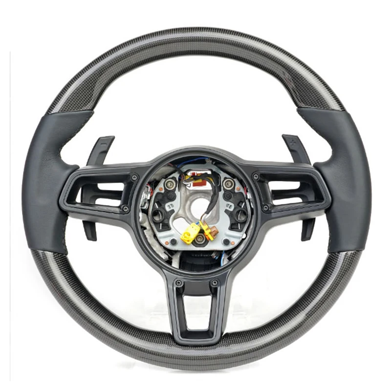 Customize carbon fiber car steering wheel for Porsche 718