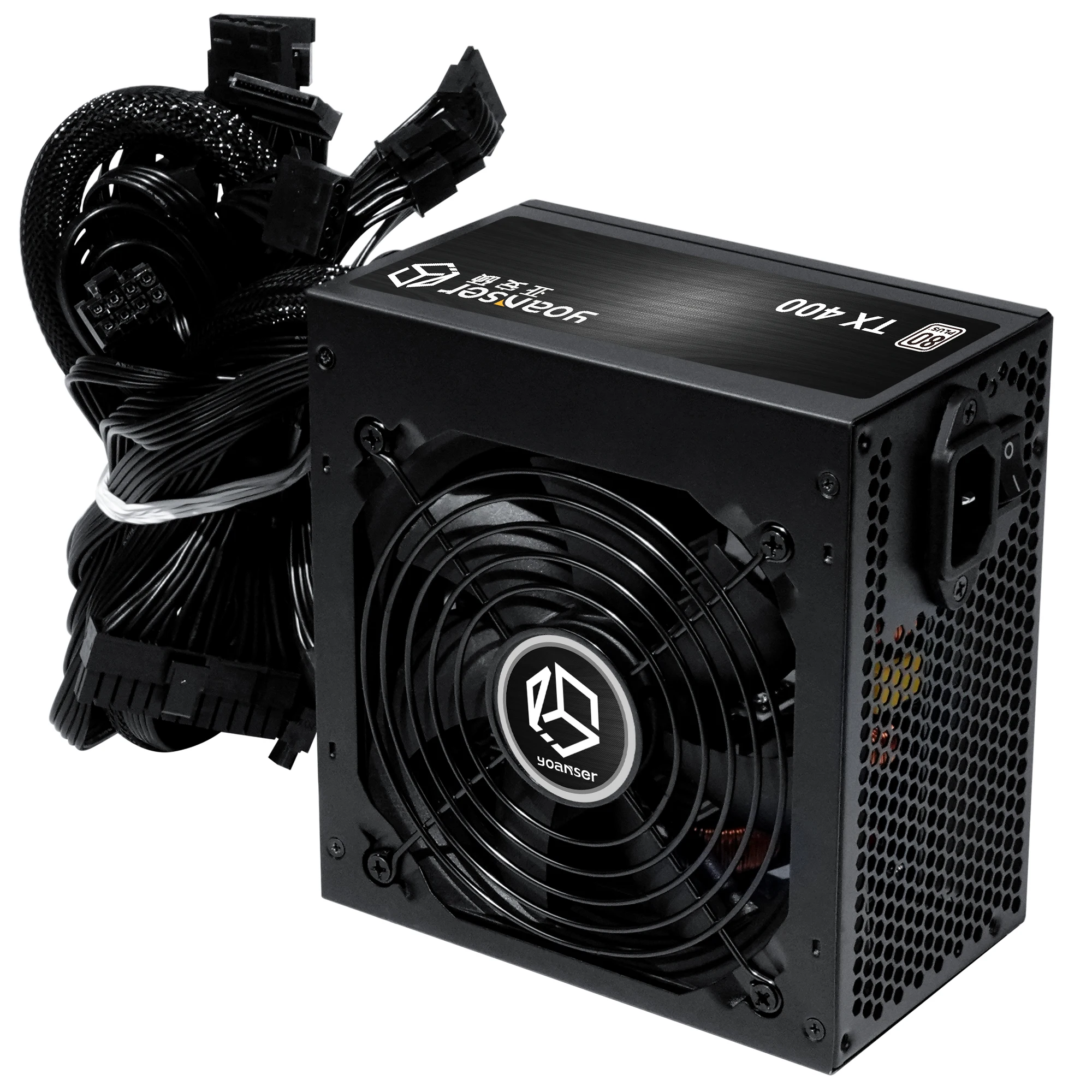 Высокая эффективность 80Plus Компьютерные блоки питания не модульный блок ATX Блок 400W 500W 600W 700W ПК для рабочего