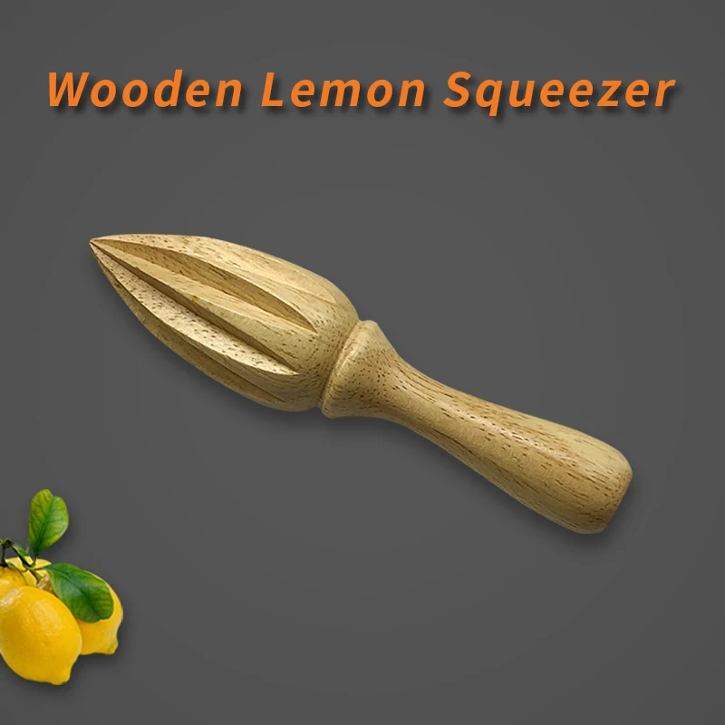 Wholesale Product Lemon Squeezer Stainless Steel Electric Lemon Squeezer Beech wood Lemon Squeezer