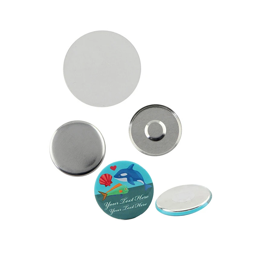 58MM DIY Tinplate Magnetic Badges Blanks Non-Damaging Fabric Digital Acrylic Promotional Fridge Magnets Bags Tinplate Metal