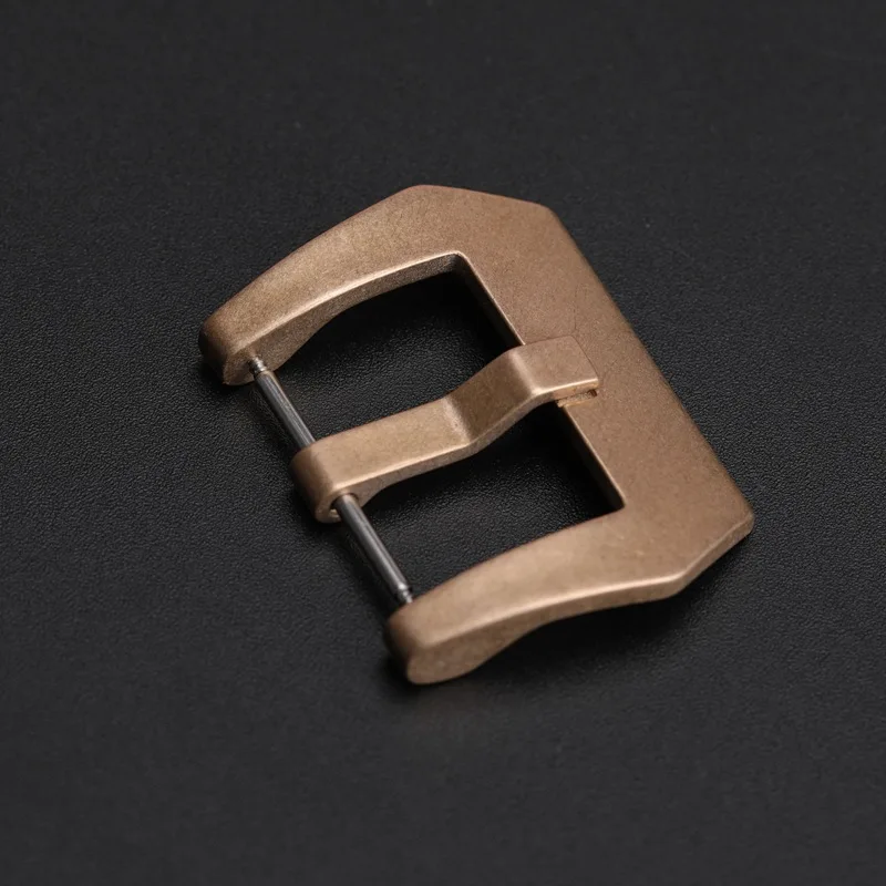 WYGICOO 18 20 22 24mm CUSN8 Bronze Watch Buckle Suitable Leather Strap Buckle Accessories