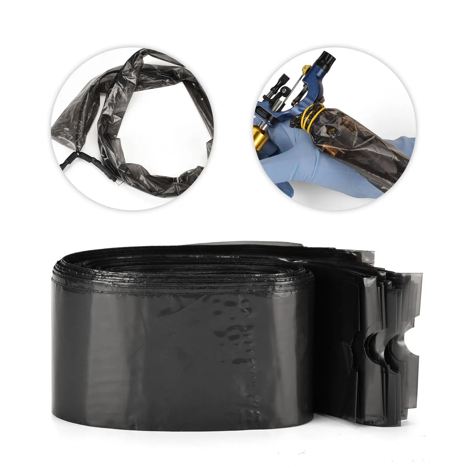 100pcs Disposable Tattoo Covers Sleeves Plastic Tattoo Clip Cord Cover Bag Clean Tattoo Clip Cords Bag Supply Wholesale