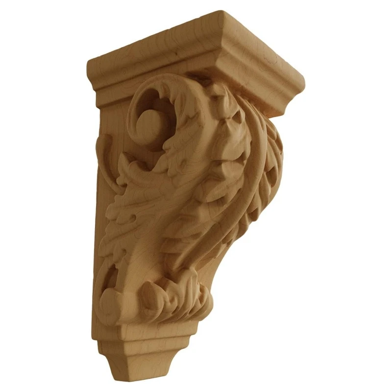 Wood Corbels Hand Carved Wood Corbel For American Country Home Exterior Decoration Brackets Wall Shelf Bracket Duty hand fan