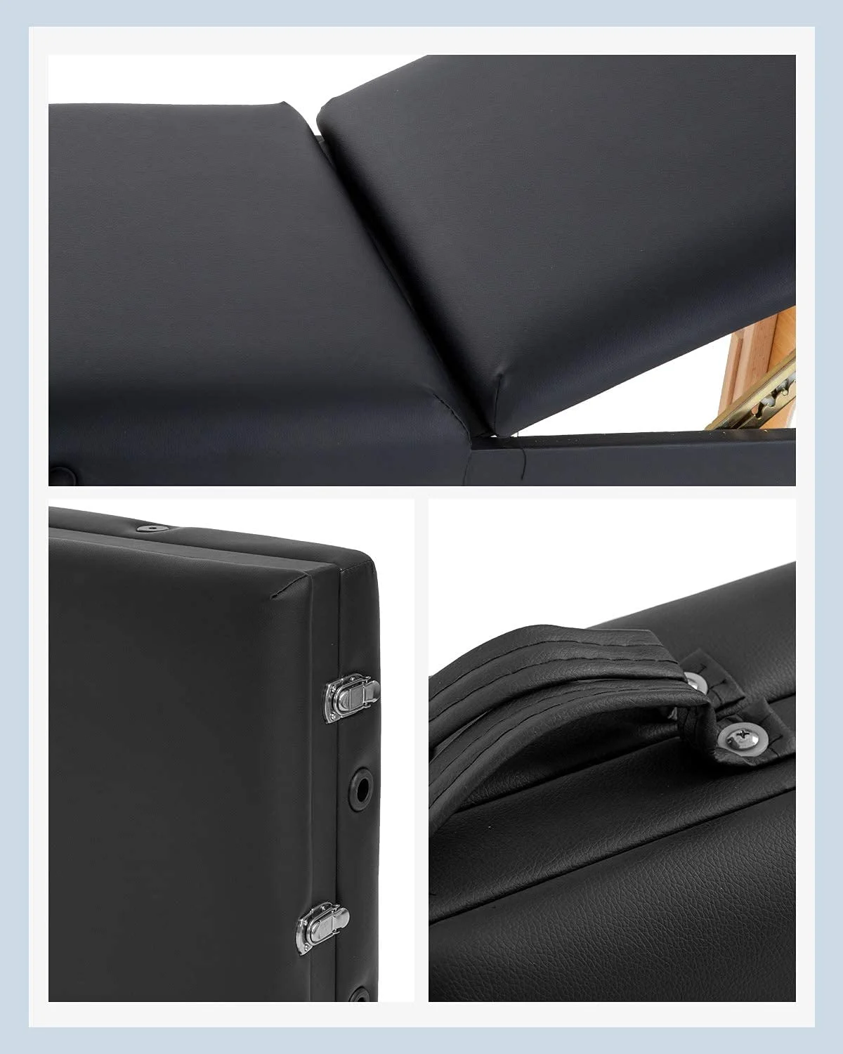 Hot Sell Salon Furniture Design Beauty Portable Wooden Facial Massage Table Beauty Salon Spa Massage Beds