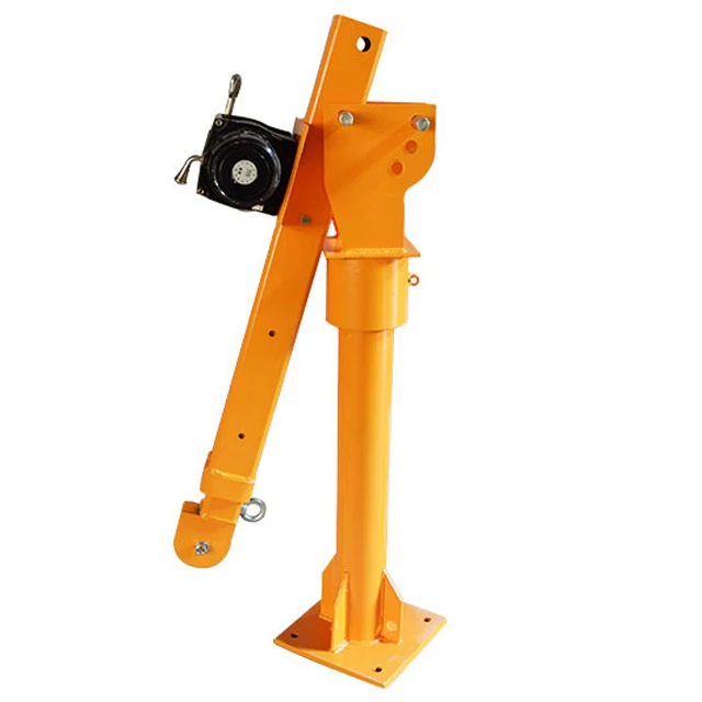Mini Hydraulic Electric Winch 12v Pickup Truck crane truck Mounted Lifting Crane For Sale