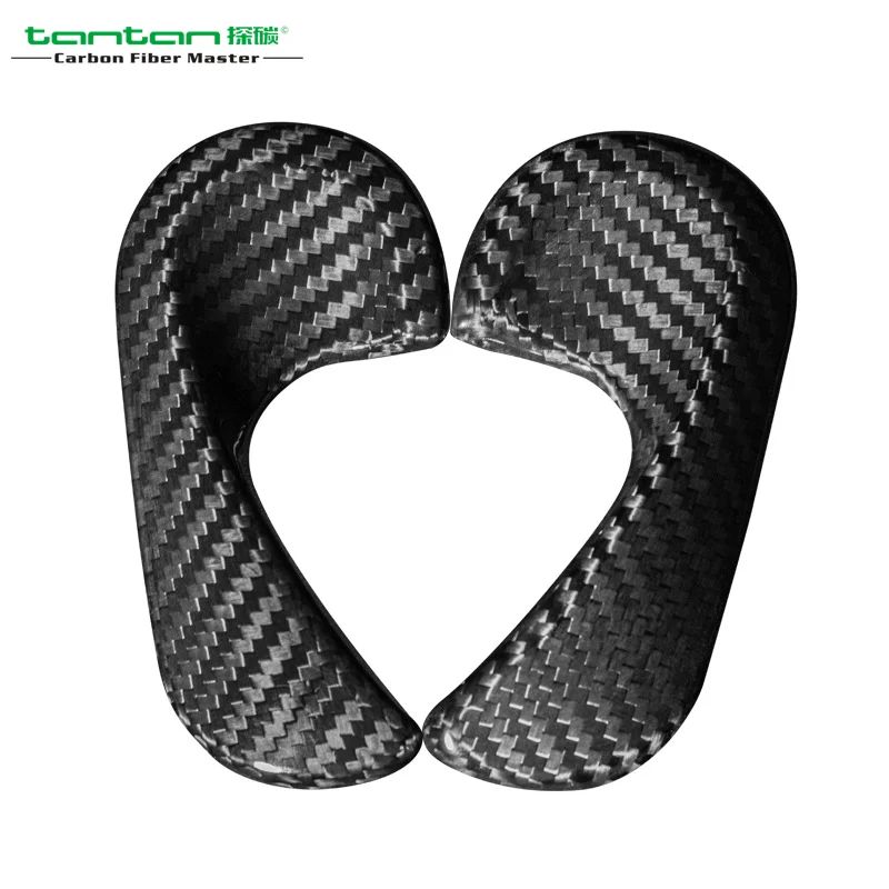 Carbon Fiber Auto Parts Interior Door Handle Cover For Smart 453 Fortwo Forfour Carbon Fiber Interior Accessories Sticky
