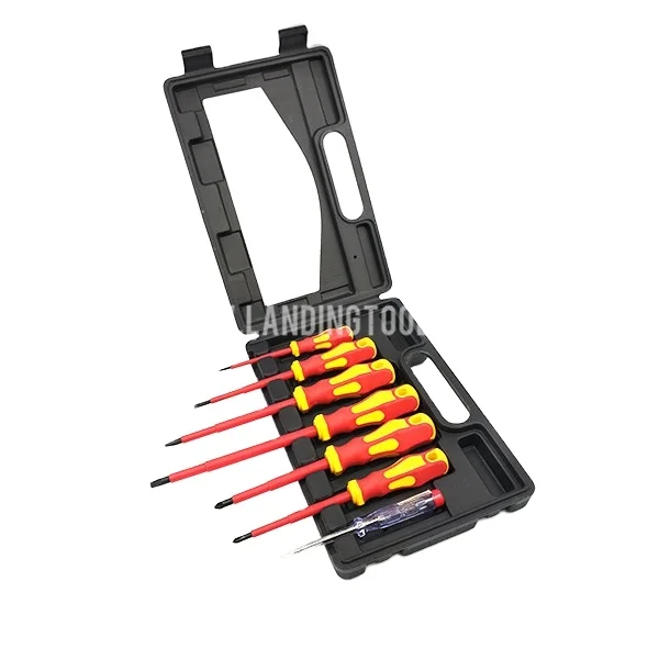 7 in 1 pocket insulated screwdriver set , electrical screwdriver set