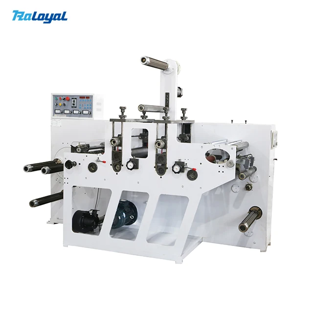 Raloyal  320 mm Automatic  Adhesive Label Sticker 2 units two  Die Cutting Section Rotary Die Cutting Machine