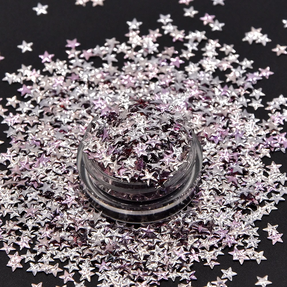 2024 Spring romantic colorful mixed glitter with heart shape for crafts use