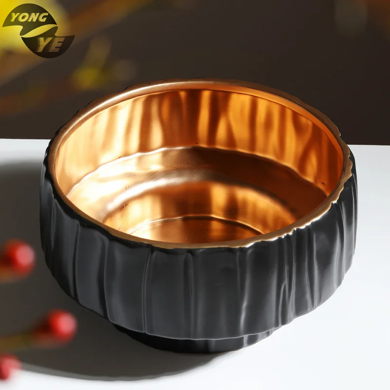 Modern Ceramic Origami Basin Creative Vase Fashion Nordic Hotel Model Room Home Crafts Decorations Ornaments