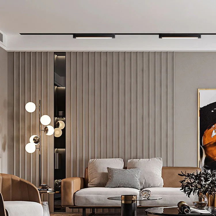 Smart Ceiling Pendant Lights Tuya Zigbee App Control COB Linear Light Led Magnetic Track Rail Light System