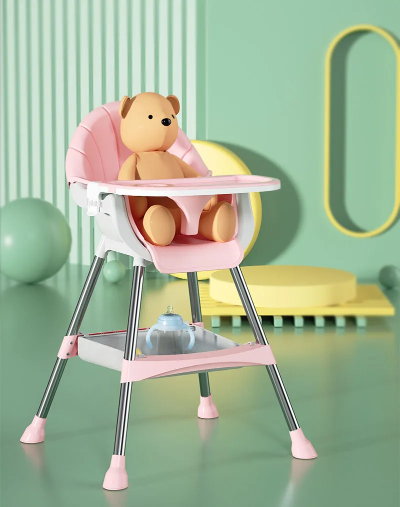 RHS-HC1 Baby High Chair Travel Infant Comfortable Armchair Portable Baby Feeding Chair Adjustable High Chair