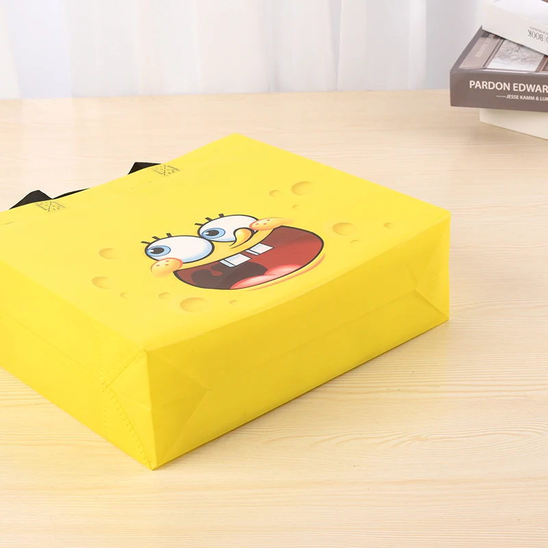 High quality manufacturer cartoon anime cheap ultrasonic eco-friendly non woven shopping tote bag with logo