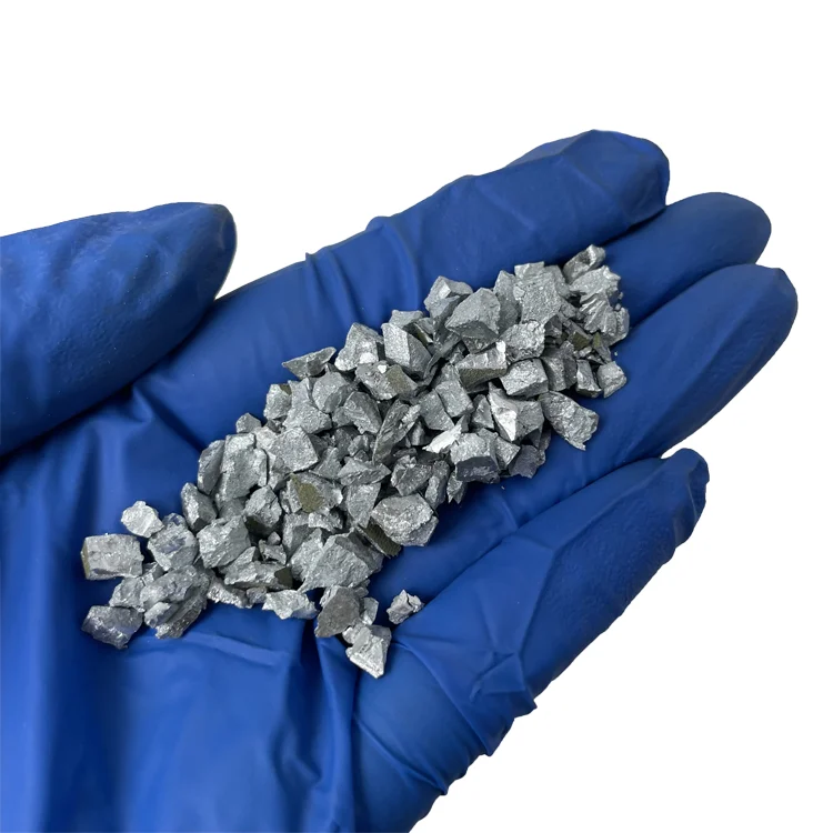 Top 99.99% Zinc Gallium Alloy Granules Customize ZnGa50at% 1-6mm ZnGa Alloy Pellets Pieces