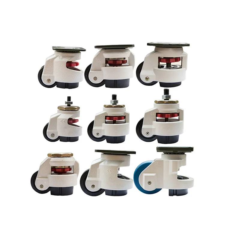 China caster of horizontal adjustment equipment leveling height adjustable caster leveling retractable casters