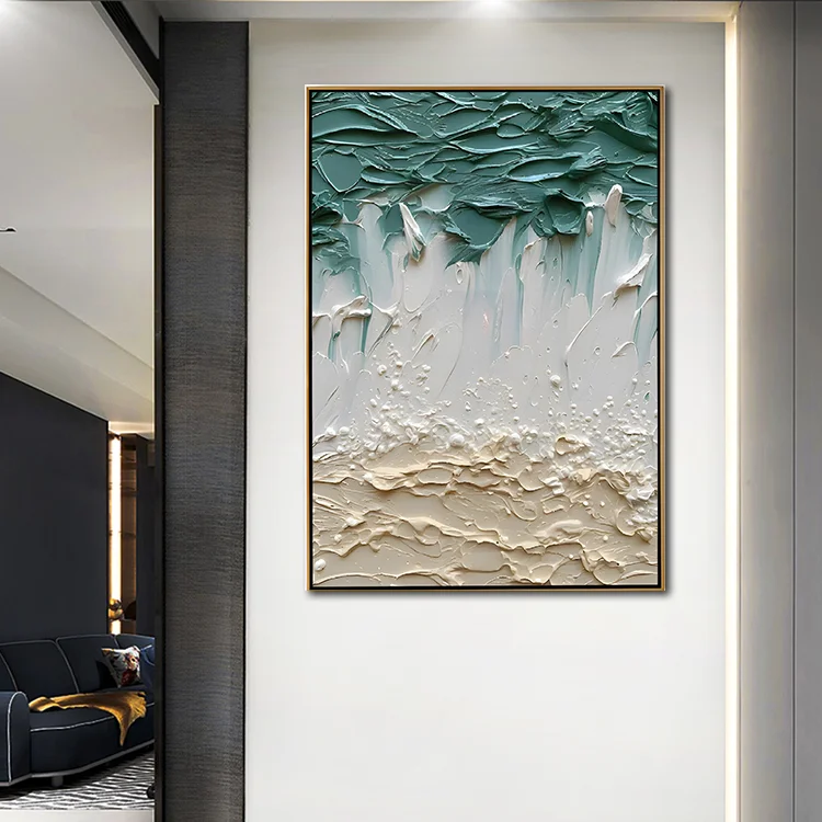 Manufacturers wholesale modern decorative painting handmade oil painting Nordic abstract painting hotel lobby