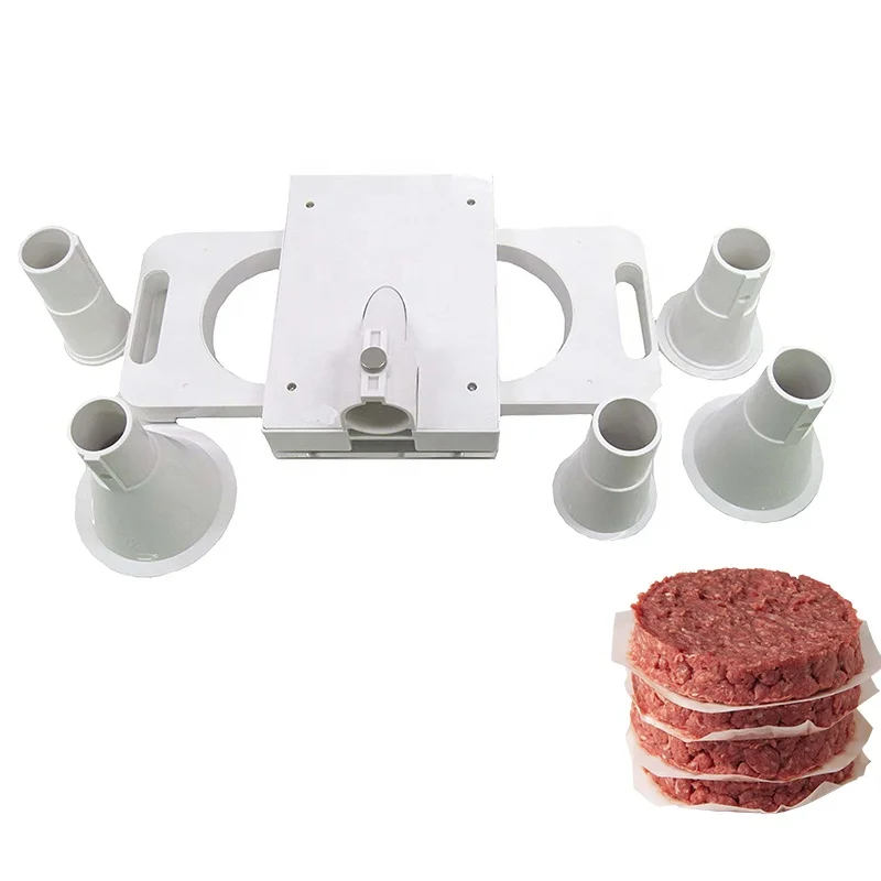 Пресс-форма для гамбургеров с отверстиями BR249 пластиковая насадка бургеров пятью насадками колбасы мясорубки