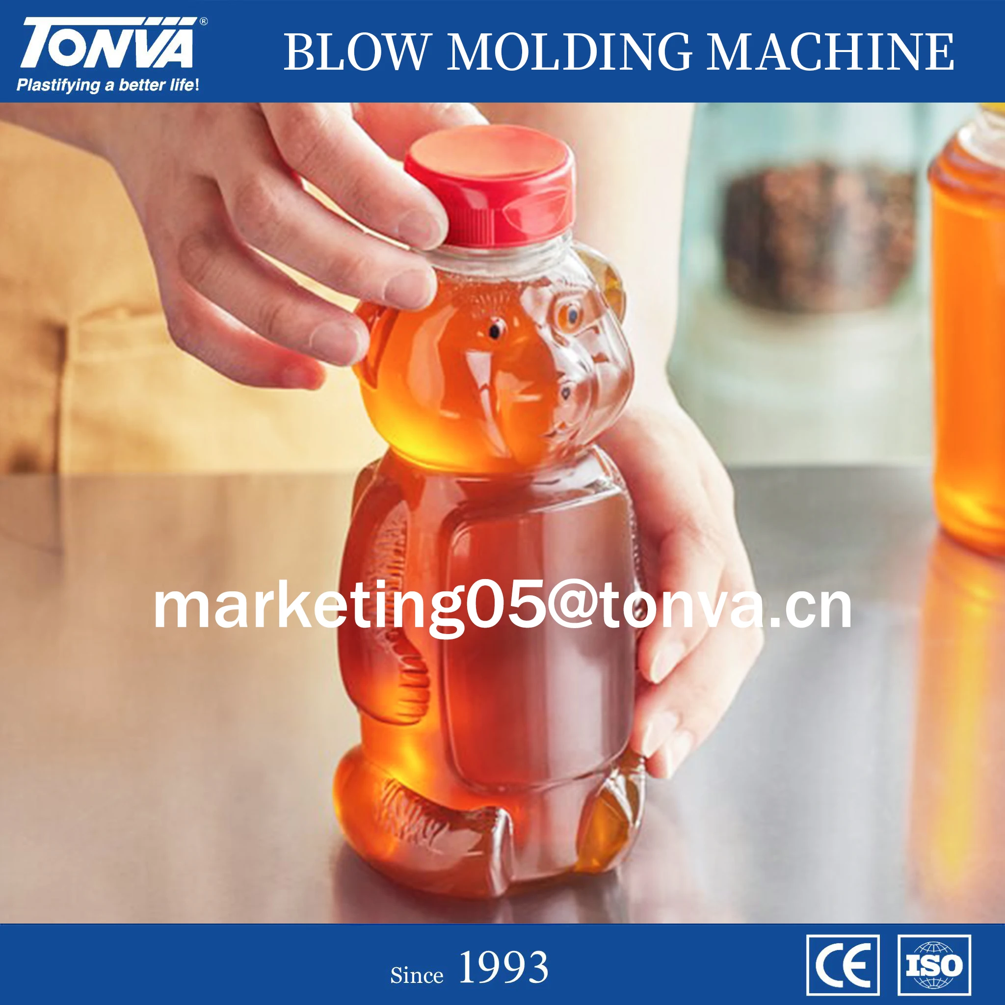 Plastic PET Honey Bear Bottle Making Bottle Blowing Molding Machine