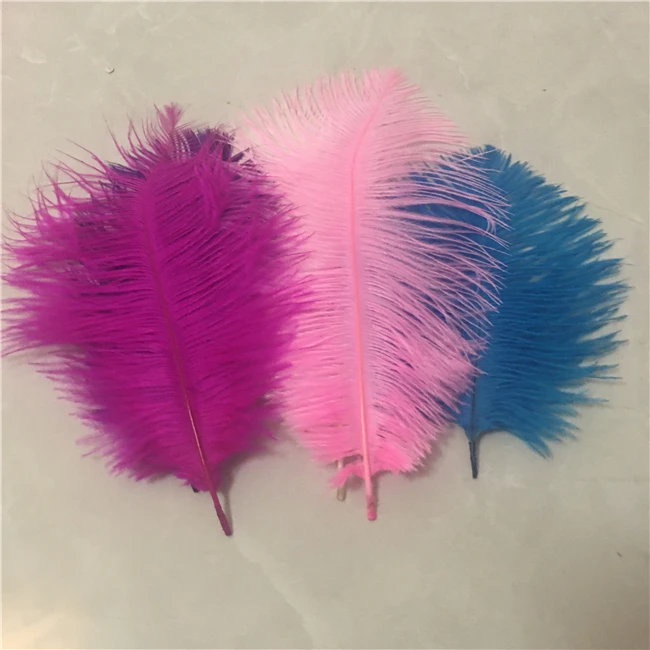 Pink blue White decorative Large Ostrich Feathers Plume