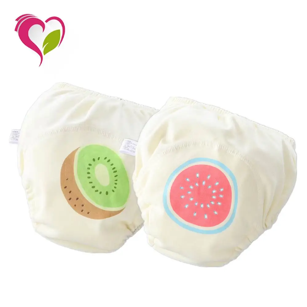 Factory Hotsale Cartoon Printing Waterproof Reusable Training Drypers Baby Pant Diapers Easy