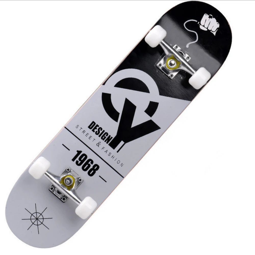 
Four Wheels Skateboard Double Lift Maple Skateboard With Stickers Paint kids SkatEboard toys 