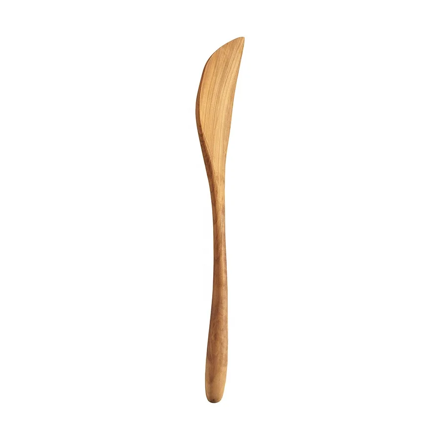 Wholesale custom olive wood cooking utensils turner wooden kitchen spatula