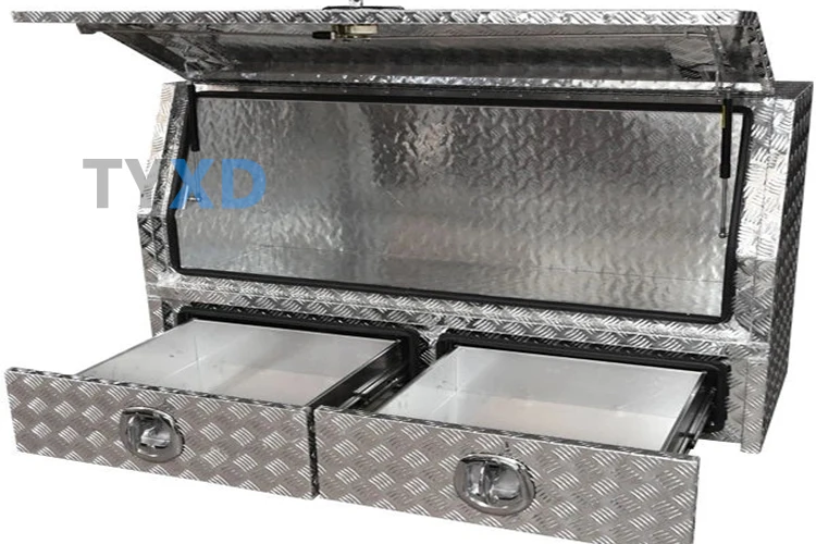 Алюминиевая полудверь с ящиками ящик для инструментов хранения Ute Truck Tol box