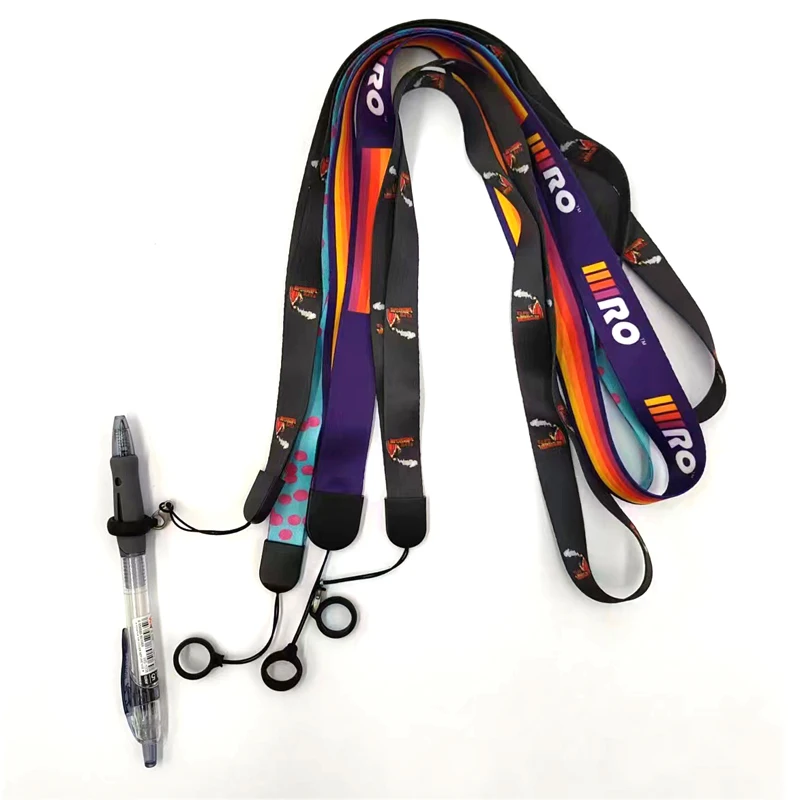 Lanyard Manufacturer Free Sample Promotional Cheap Custom Printed Polyester Neck Lanyard With Logo