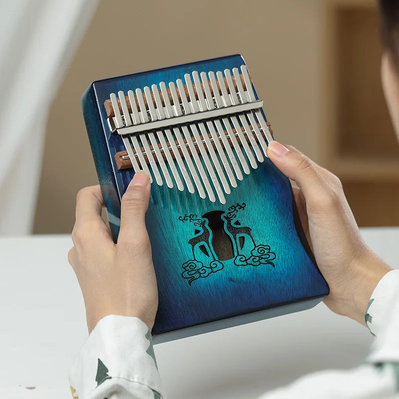 Huashu Kalimba Thumb Piano 17 Keys Portable Finger Piano Gifts for Kids and Adults Beginners