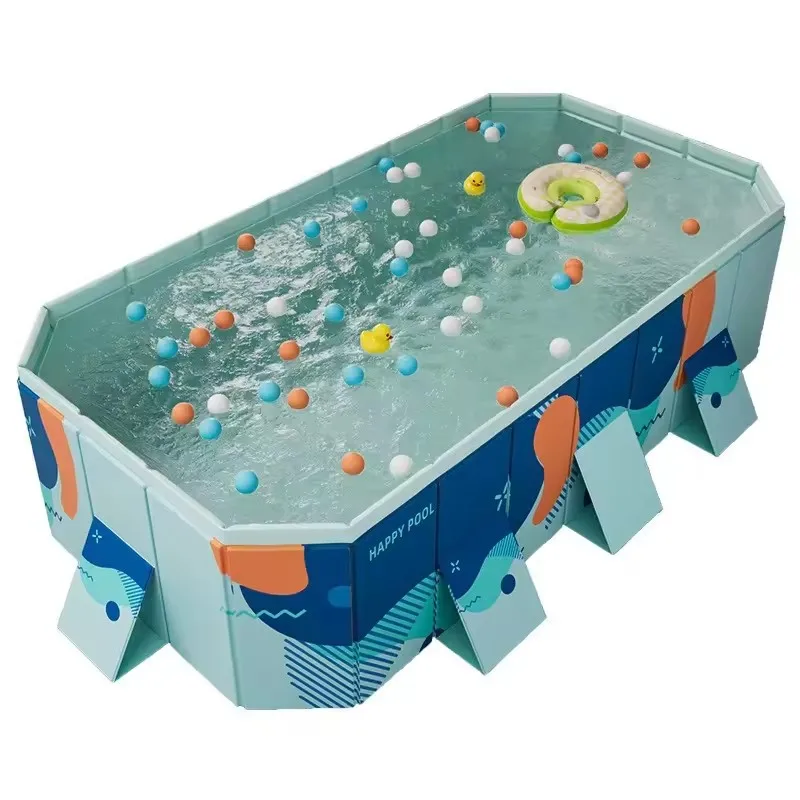 New Arrival Non Inflatable Portable Pvc Gardens Square Above Ground Swimming Pool