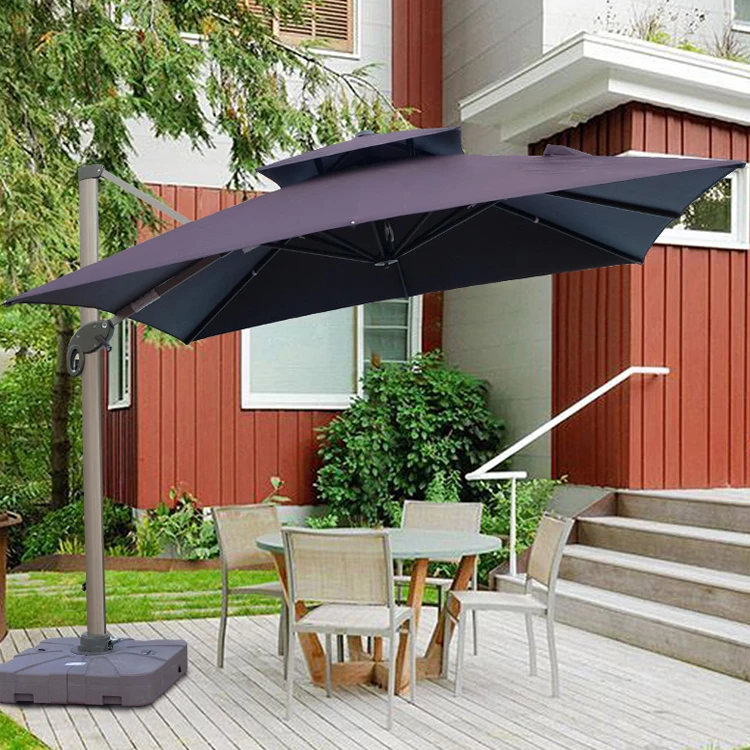 Garden Balcony Hotel Restaurant Chinese Sun Outdoor Cafe Aluminum Patio Umbrella Outdoor