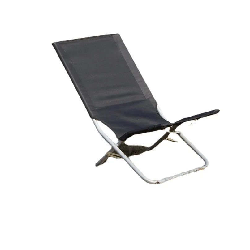 Hangrui Simple Plus Type Beach Recliner, Easy to Fold and Lightweight