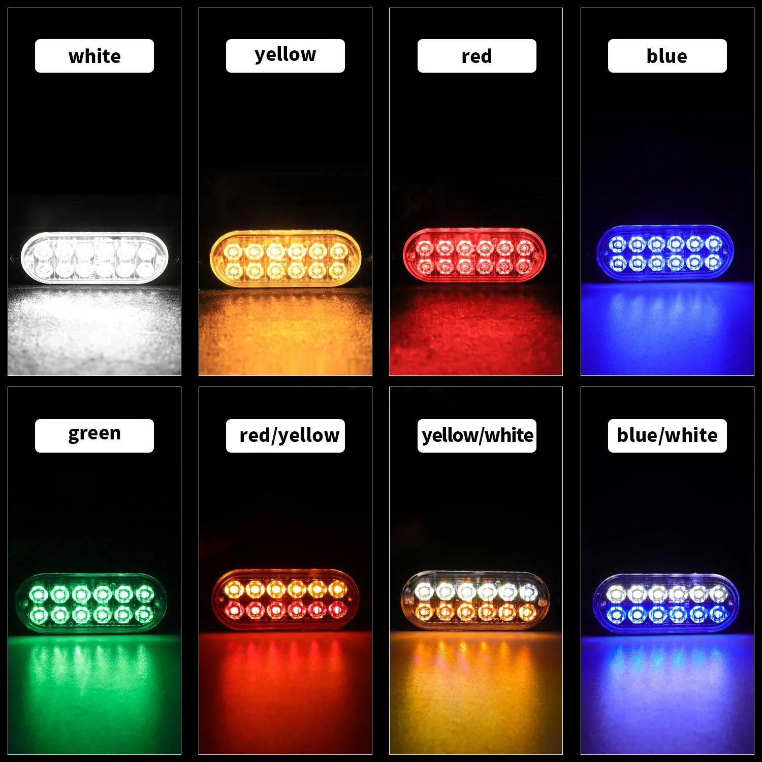 Universal 12 LED Side Marker Lights Super Bright Ultra Slim Front Rear Interior Tail Light width lamp For auto truck