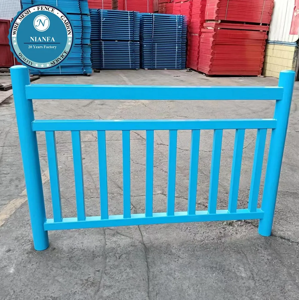 Prefabricated Wrought Iron Deck Sharp Top with Railing Panel ( Guangzhou Factory)
