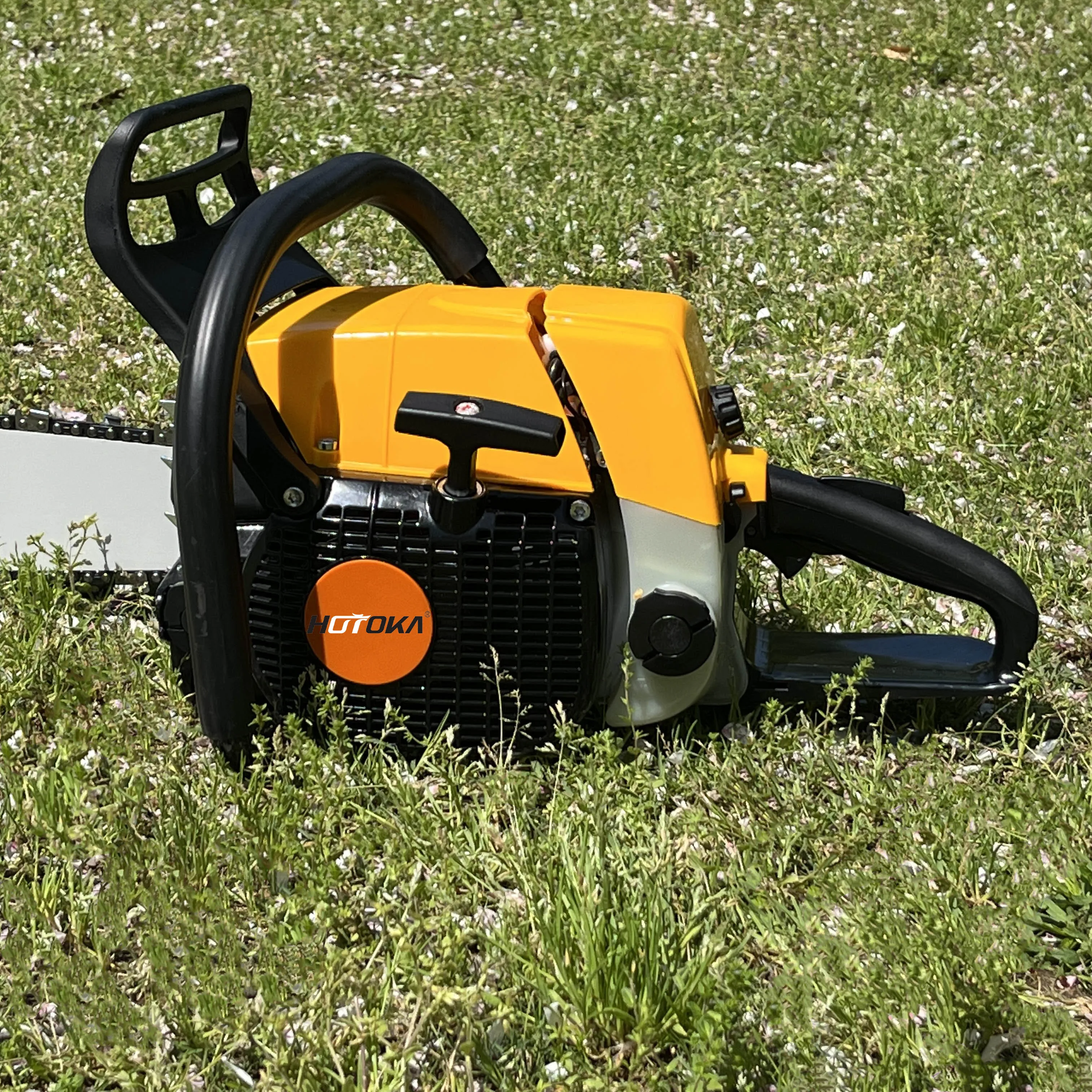 HOTOKA ms381gasoline chainsaw 2 stroke 72cc professional wood cutting machine petrol ms 381 chain saw with 038 compatible
