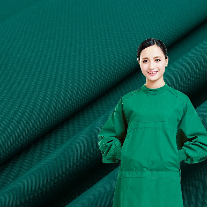 Doctor scrub fabric for medical uniform T/C polyester cotton blend medical hospital gown nurse uniform