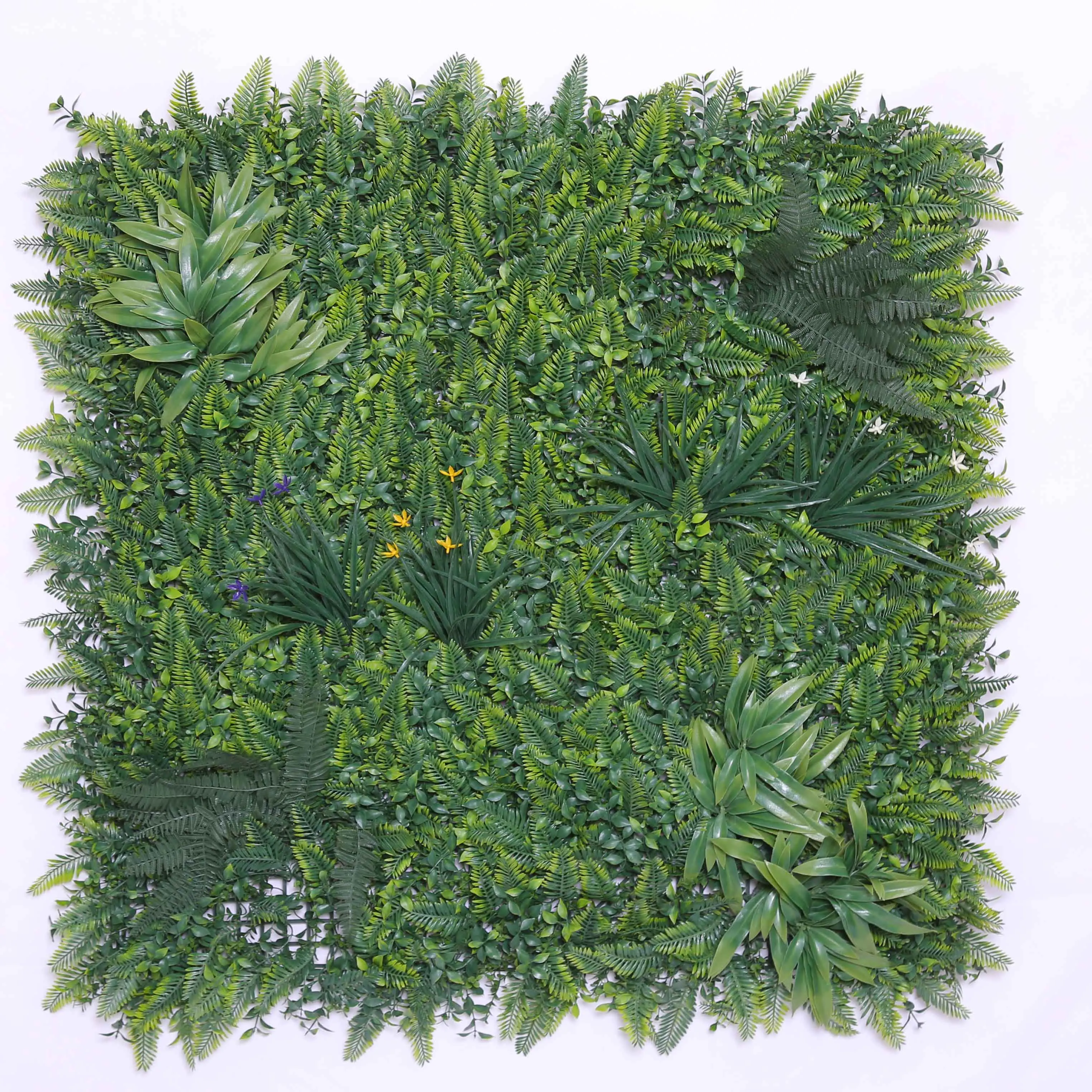 Tropical Colorful 3D Plastic Faux Green Wall Panels for Home & Outdoor Decor Artificial Plant Wall